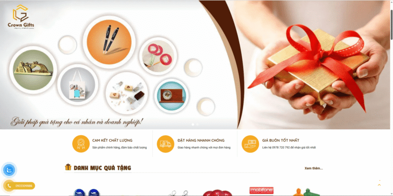 Dự Án Web Công Ty Quà Tặng